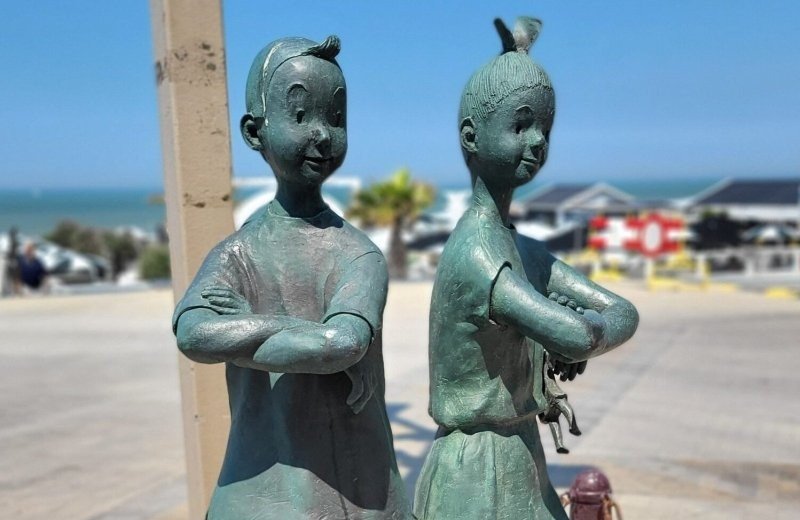 Comic strip statues of Middelkerke